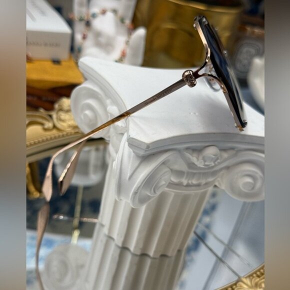 🆕 ALEXANDER MCQUEEN 🧿 NWOT AM0367S-001 Icon Sunglasses, Ruthenium & Black Lens - Picture 10 of 16